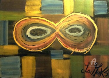 Pintura intitulada "Infinity Abstract.j…" por La-Marks, Obras de arte originais, Acrílico