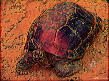 Digital Arts titled "Turtle.jpg" by La-Marks, Original Artwork, Digital Painting