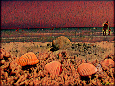 Digitale Kunst getiteld "beach.jpg" door La-Marks, Origineel Kunstwerk, Digitaal Schilderwerk