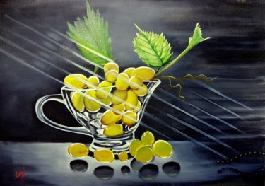 Painting titled "Flying vines" by Lami, Original Artwork, Oil