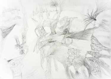 Drawing titled "'L ˛0'a" by Lamia R., Original Artwork, Graphite