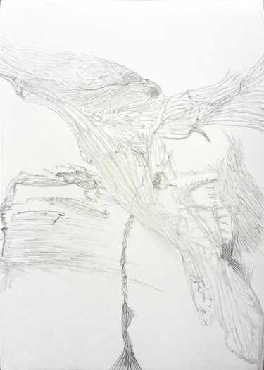 Drawing titled "'L ˛0'g" by Lamia R., Original Artwork, Graphite