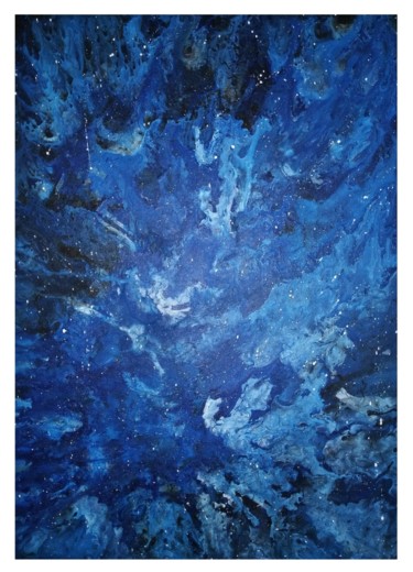 Pittura intitolato "Wave Collision" da Lamia Eda Kula, Opera d'arte originale, Acrilico