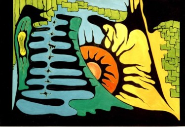 Картина под названием "ворота в мир_01" - Sergio Lamonov, Подлинное произведение искусства, Масло