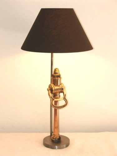 Design intitulée "Lampe lampe à incen…" par Laurent Mascret, Œuvre d'art originale