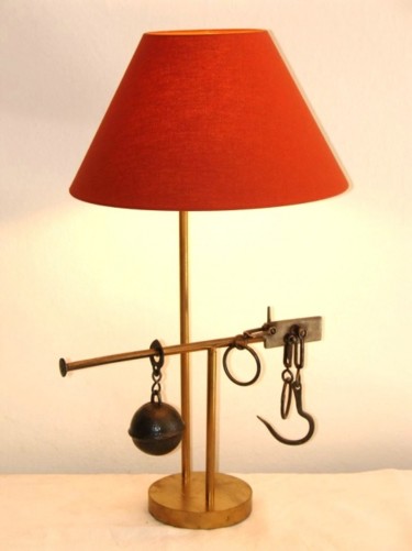 Design intitulée "Lampe Balance Romai…" par Laurent Mascret, Œuvre d'art originale