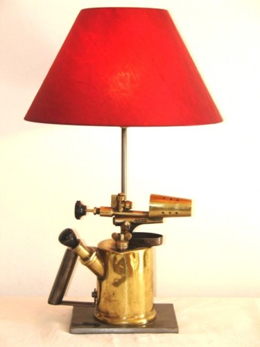 Design intitulée "Lampe à souder" par Laurent Mascret, Œuvre d'art originale