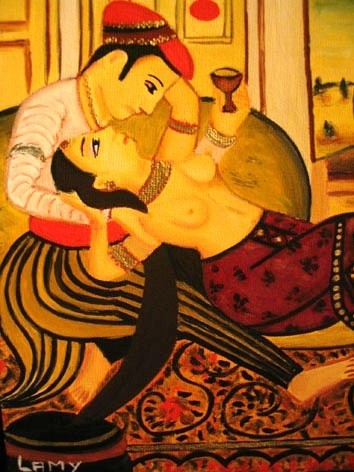Schilderij getiteld "LAMY - Intimité" door Lamy, Origineel Kunstwerk