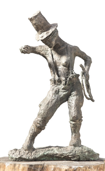 Sculpture intitulée "dompteuse.." par Lamy Tcha, Œuvre d'art originale, Résine
