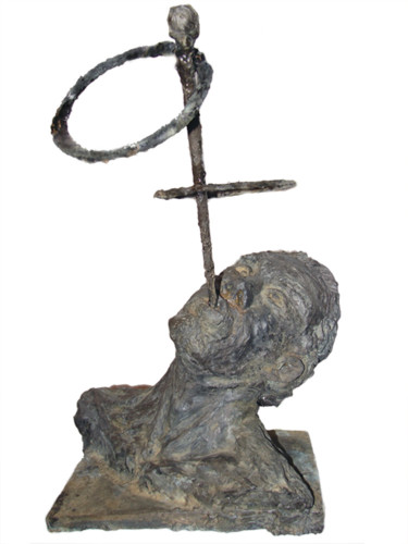 Sculpture intitulée "jongleur I" par Lamy Tcha, Œuvre d'art originale, Résine