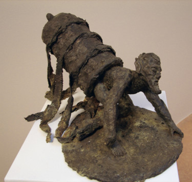 Sculpture intitulée "contorsioniste.jpg" par Lamy Tcha, Œuvre d'art originale, Résine