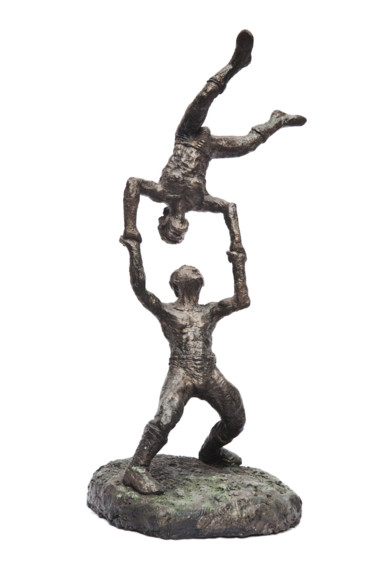 Sculpture intitulée "Acrobates 2" par Lamy Tcha, Œuvre d'art originale, Résine