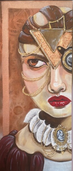 Картина под названием "VIKTORIA" - Lana Dri, Подлинное произведение искусства, Акрил Установлен на Деревянная рама для носил…
