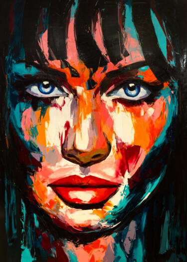 Hidden message Painting titled "Hidden message" by Lana Frey, Original Artwork, Oil