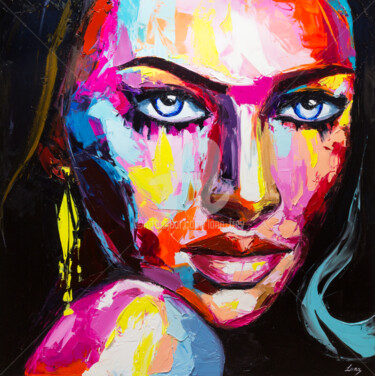 Картина под названием "Vixen" - Lana Frey, Подлинное произведение искусства, Масло