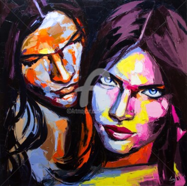 Картина под названием "Unwrap me" - Lana Frey, Подлинное произведение искусства, Масло