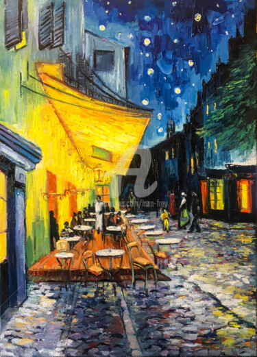 Картина под названием "Copy of Van Gogh's…" - Lana Frey, Подлинное произведение искусства, Масло