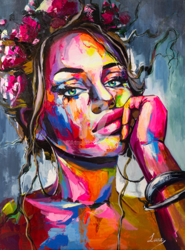 Картина под названием "Persephone. Silence…" - Lana Frey, Подлинное произведение искусства, Акрил