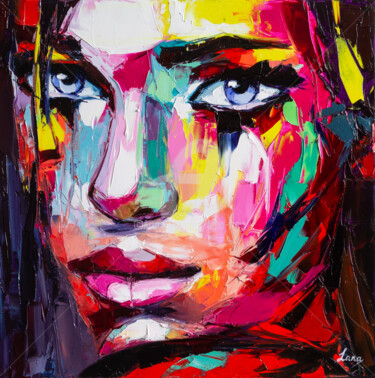 Картина под названием "Because it rains" - Lana Frey, Подлинное произведение искусства, Масло Установлен на Деревянная рама…