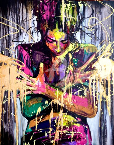 Картина под названием "Liberation" - Lana Frey, Подлинное произведение искусства, Акрил