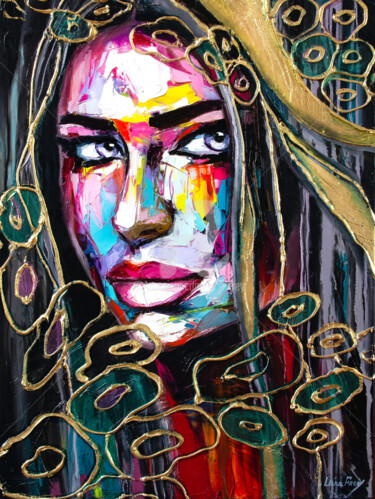 Peinture intitulée "Hecate" par Lana Frey, Œuvre d'art originale, Huile