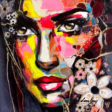 Картина под названием "Tissa" - Lana Frey, Подлинное произведение искусства, Акрил