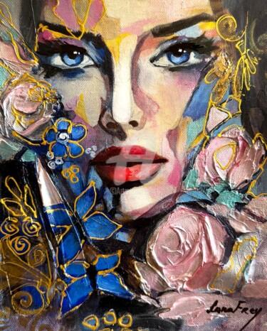 Картина под названием "Garden of Mother-of…" - Lana Frey, Подлинное произведение искусства, Акрил
