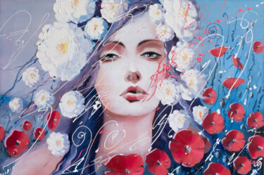 Malerei mit dem Titel "Venus' Tears" von Lana Frey, Original-Kunstwerk, Öl