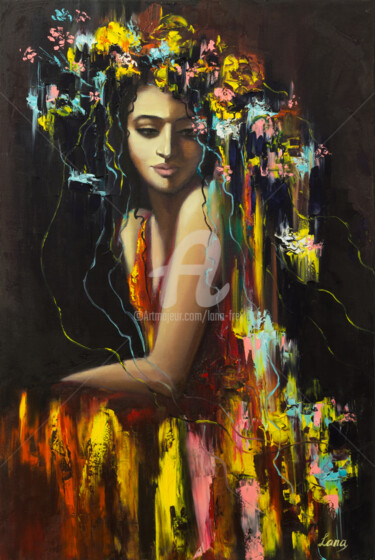 Картина под названием "Persephone" - Lana Frey, Подлинное произведение искусства, Масло