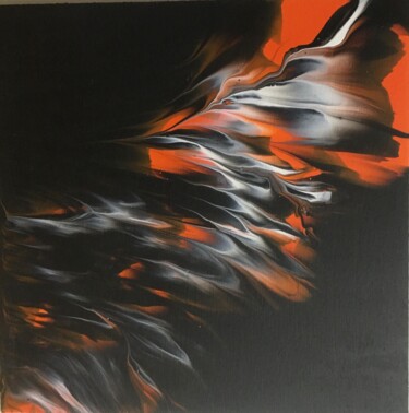Painting titled "Fire" by Lana Gerilovich, Original Artwork, Acrylic