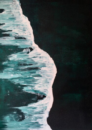 Peinture intitulée "ocean" par Lana Gerilovich, Œuvre d'art originale, Acrylique