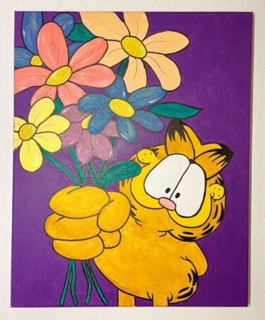 Painting titled "Flowerstime" by Lana Graule, Original Artwork, Acrylic