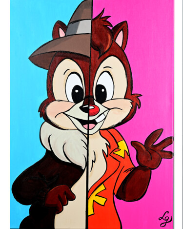 Painting titled "ChipʼnDale" by Lana Graule, Original Artwork, Acrylic