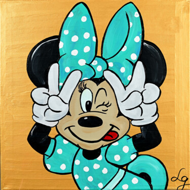 Pintura intitulada "Minnie Mouse" por Lana Graule, Obras de arte originais, Acrílico