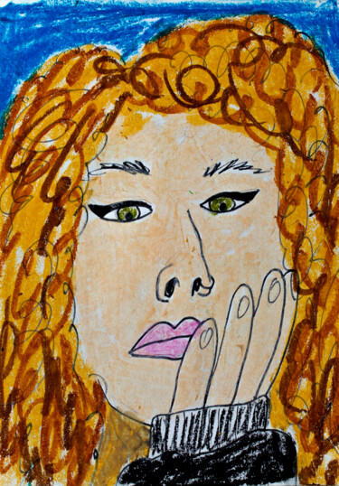 Рисунок под названием "Morgan" - Lana Krainova, Подлинное произведение искусства, Пастель