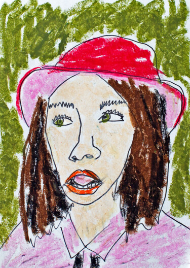 Desenho intitulada "Amy" por Lana Krainova, Obras de arte originais, Pastel