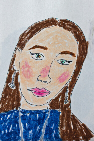 「Maddie」というタイトルの描画 Lana Krainovaによって, オリジナルのアートワーク, パステル