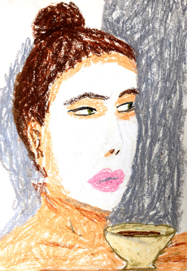 Disegno intitolato "Ready to be gorgeous" da Lana Krainova, Opera d'arte originale, Pastello