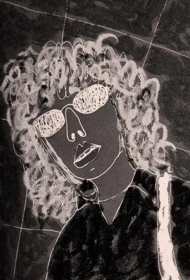 Рисунок под названием "Black friday" - Lana Krainova, Подлинное произведение искусства, Пастель