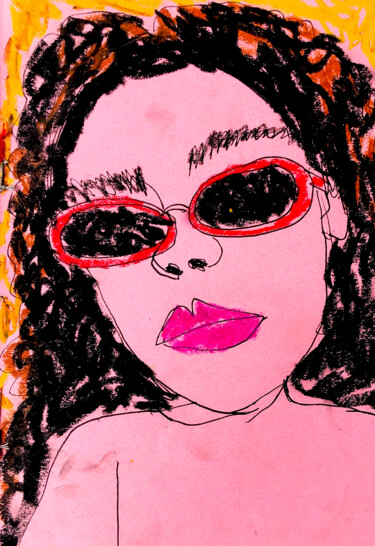 Dibujo titulada "Raquel" por Lana Krainova, Obra de arte original, Pastel