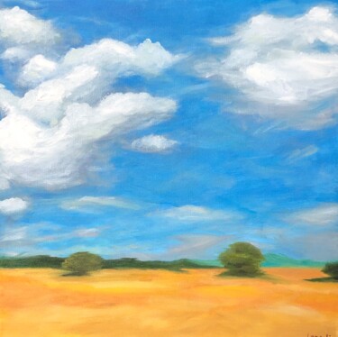 Картина под названием "Southern landscape" - Lana Krainova, Подлинное произведение искусства, Масло Установлен на Деревянная…