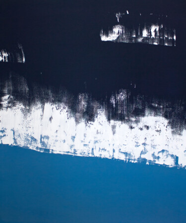 Картина под названием "Blue wave" - Lana Krainova, Подлинное произведение искусства, Масло