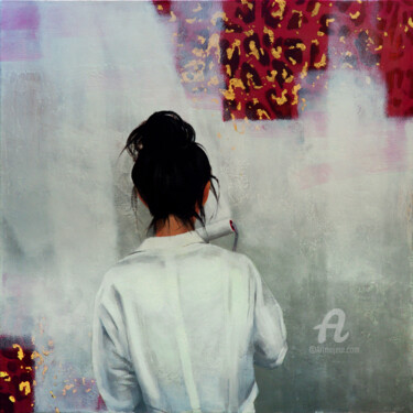 Malerei mit dem Titel "NO FRILLS" von Lana Okoneshnikova, Original-Kunstwerk, Acryl