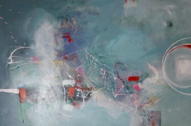 ,,fragment of a kite,, Dessin intitulée ",,fragment of a kit…" par Lana Turmanidze, Œuvre d'art originale, Acrylique