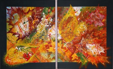 Peinture intitulée "September wind (dyp…" par Lana Vereshchagina, Œuvre d'art originale, Acrylique Monté sur Châssis en bois