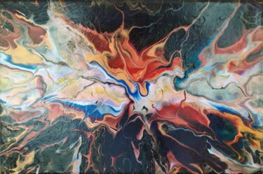 Картина под названием "Hyperspace" - Lana Vereshchagina, Подлинное произведение искусства, Акрил Установлен на Деревянная ра…