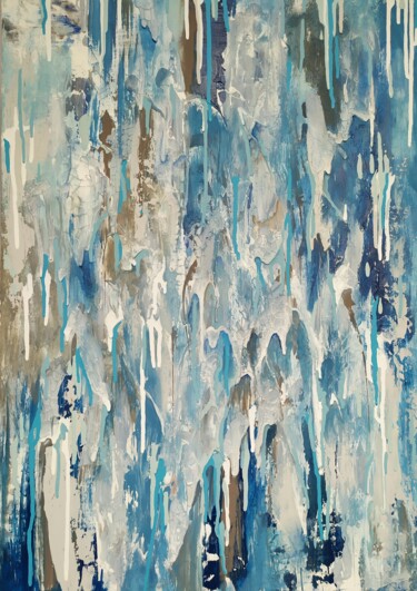 Картина под названием "Freezing rain" - Lana Vereshchagina, Подлинное произведение искусства, Акрил Установлен на Деревянная…