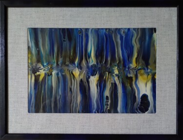 Painting titled "Abstraction #13" by Lana Vereshchagina, Original Artwork, Acrylic Mounted on Wood Stretcher frame
