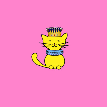 Arte digitale intitolato "Cats & Cats #10" da Lana Vereshchagina, Opera d'arte originale, Lavoro digitale 2D