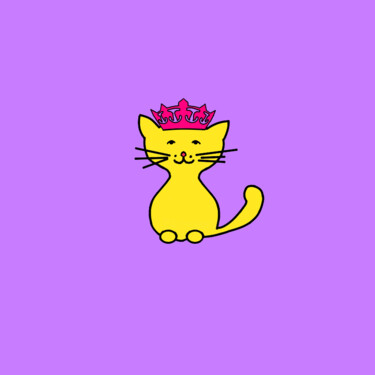 Digital Arts titled "Cats & Cats #11" by Lana Vereshchagina, Original Artwork, 2D Digital Work